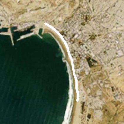 Cornices Agadir walking route map in Agadir