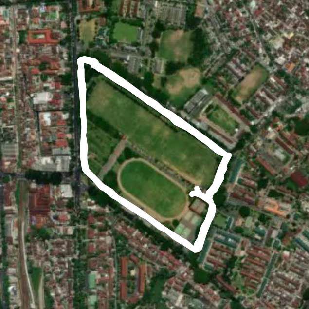 RampalTrack walking route map in Malang