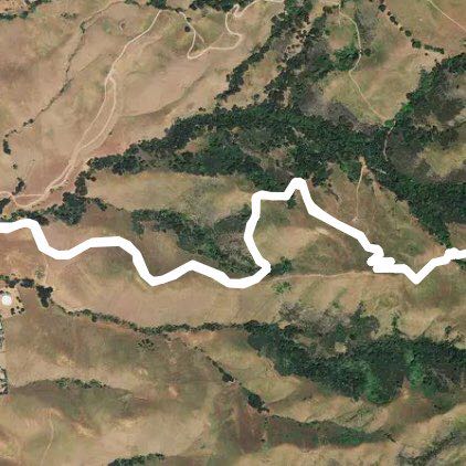 Mission peak  walking route map in Milpitas