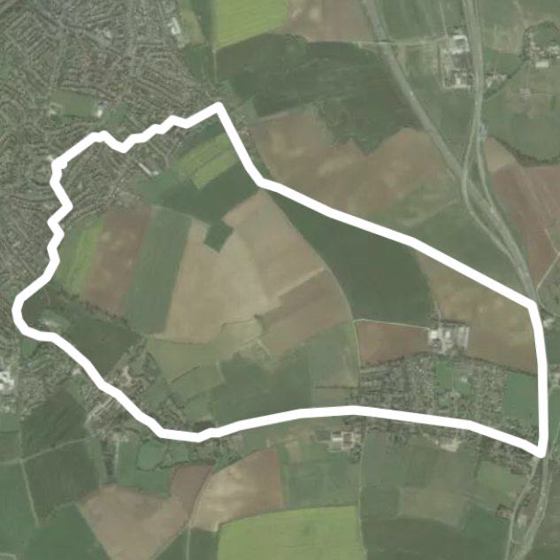 Circular walk Pontefract 2 Darrington walking route map in Darrington