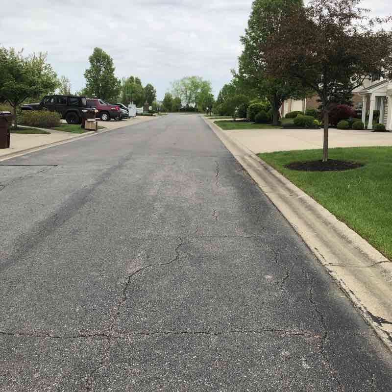 Hickory Park walking route map in Batavia