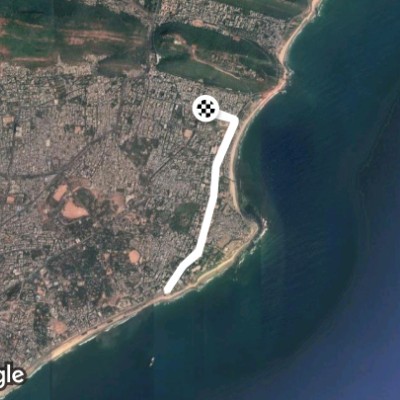 Route near MVP Colony