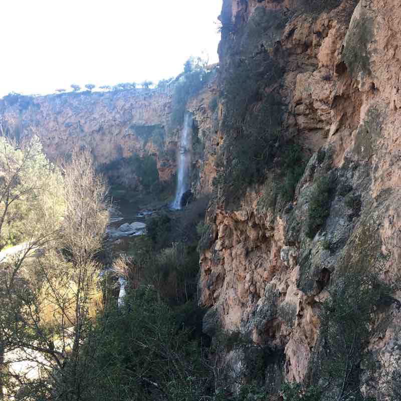 Pocket knives walking route map in Navaixes
