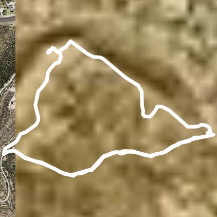 Mountain walking route map in Big Spring