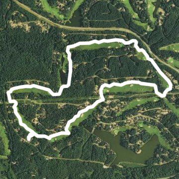 Isabella part pint walking route map in Hot Springs Village