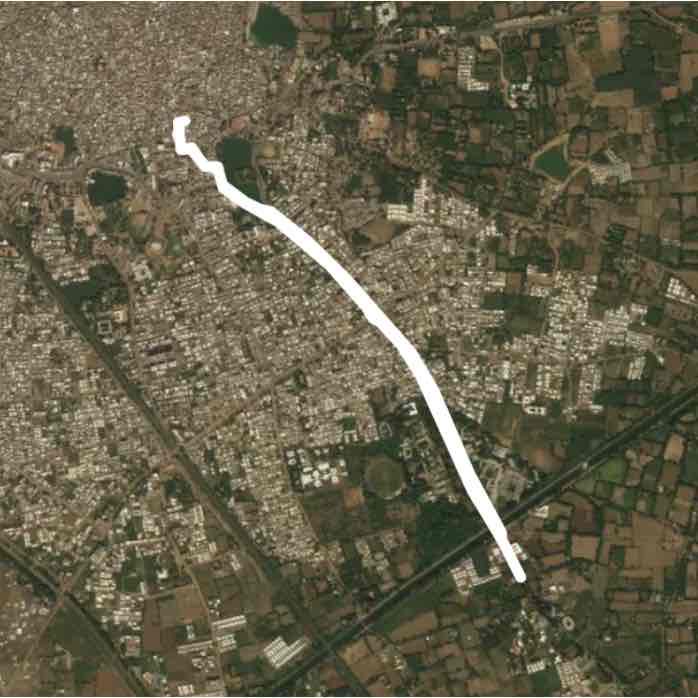 Daily walk route