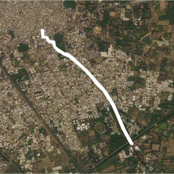 Daily walk route