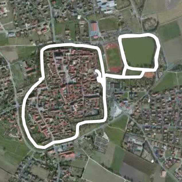 Iphofen walking route map in Iphofen