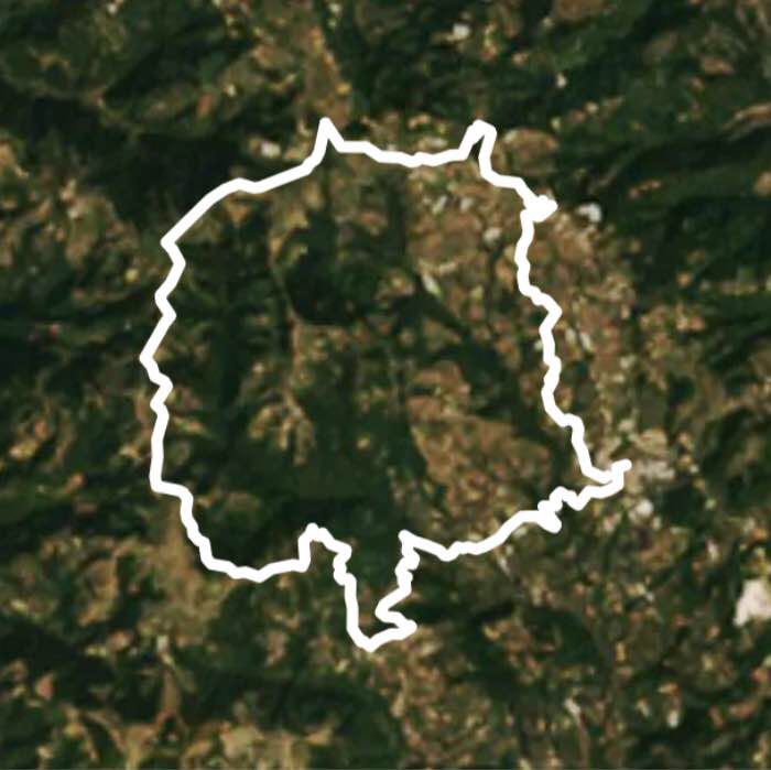 Vestena tour walking route map in Vestenanova