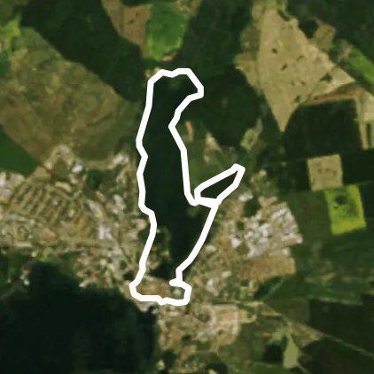 Tiefwarensee & Melzer See walking route map in Waren (Müritz)