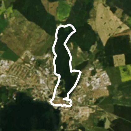 Tiefwarensee Lauf jv walking route map in Waren (Müritz)