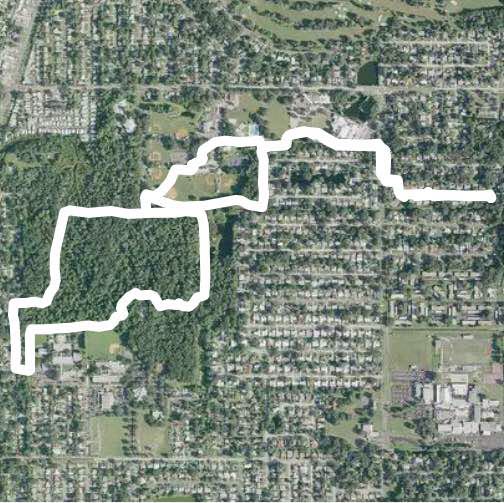 Hammock Park in Dunedin FL Walk Florida, USA Pacer