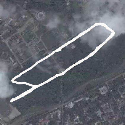 Victory Park walking route map in Essentuki