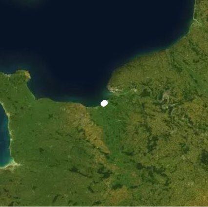 Swamp walking route map in Benerville-sur-Mer