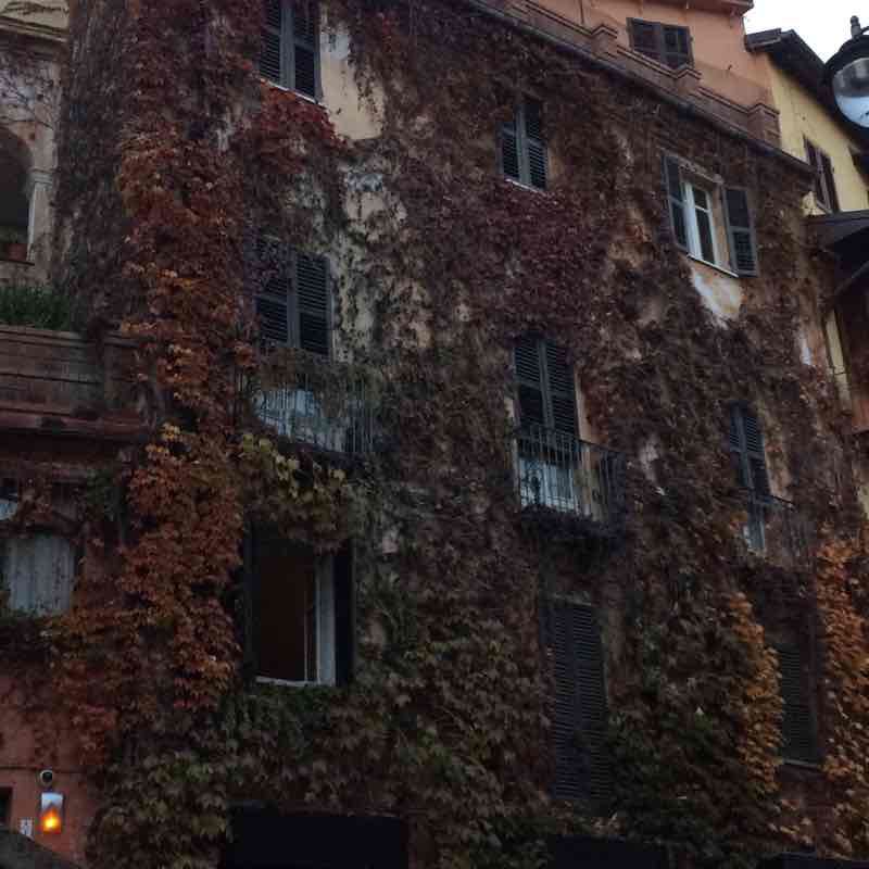 Historic center of Rivoli al Castello walking route map in Levi