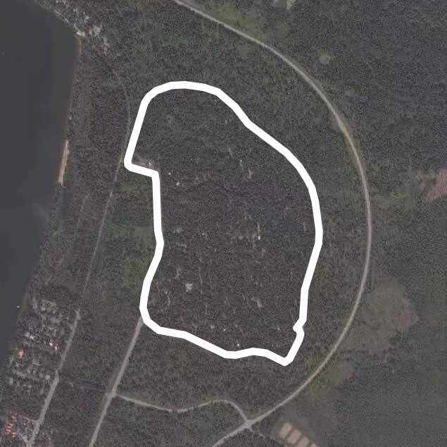 Beaver Glen Loop walking route map in Waskesiu Lake