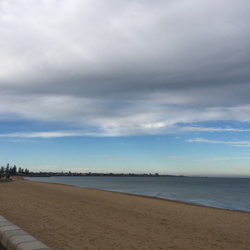 Elwood-Brighton Beach walking route map in Elwood