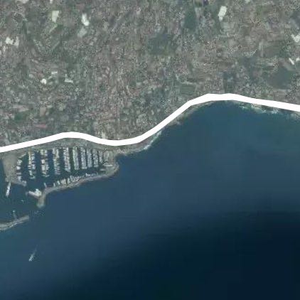 Sanremese waterfront cycle path❤️❤️❤️ walking route map in Sanremo
