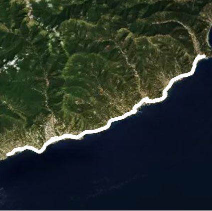 Riviera rapporteur walking route map in Marina di Andora