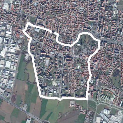 Park of Cardinals Grugliasco walking route map in Grugliasco