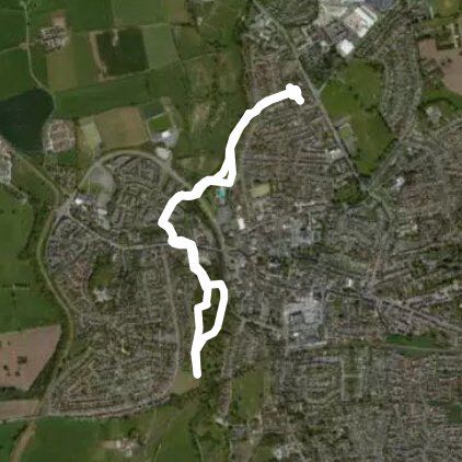 Edward big walk walking route map in Willaston