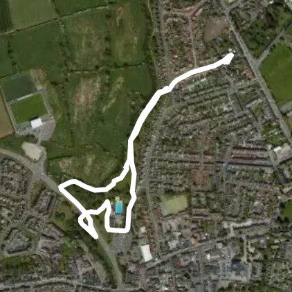 Friday 13th riverside ramble walking route map in Willaston