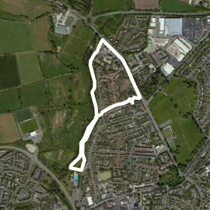 Steve,christine & edward amble walking route map in Willaston