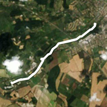 Toddlers cove Canterbury walking route map in Canterbury