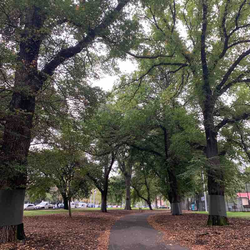 Smith St to Carlton Gardens walking route map in Fitzroy