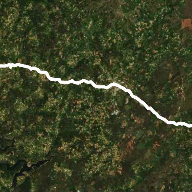 Third stage Way Compostela PdR Azule walking route map in Palas de Rei