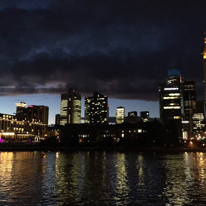 Main bank Frankfurt walking route map in Frankfurt am Main
