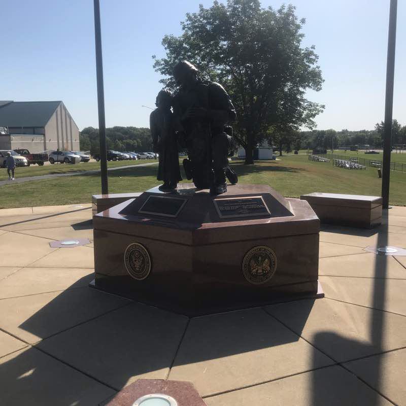 Columbia, Illinois  walking route map in Columbia