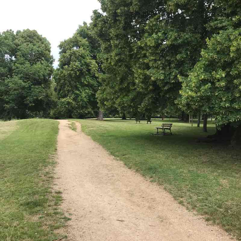 Lawn Bouxières-aux-Dames walking route map in Lay-Saint-Christophe