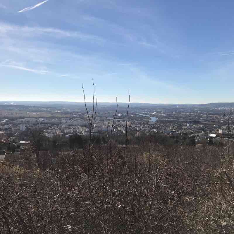 Tray walking route map in Lay-Saint-Christophe