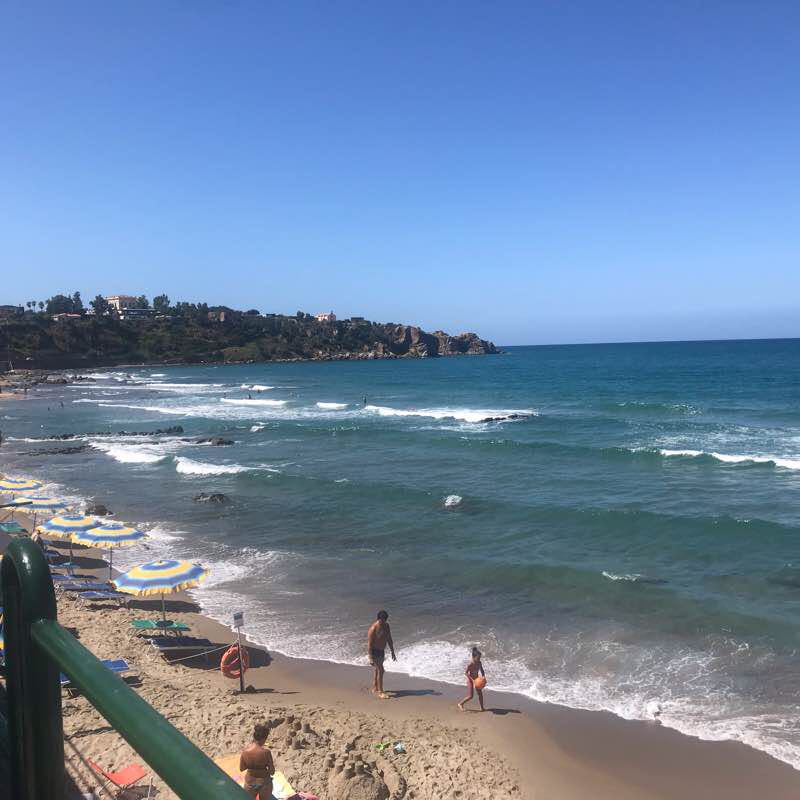 Clubmed to Cefalu walking route map in Cefalù