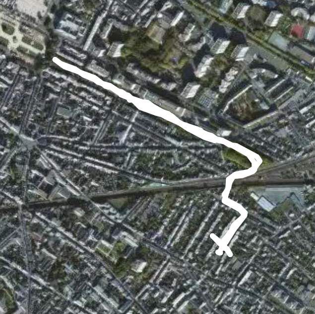 Joan of Arc Avenue walking route map in Saint-Barthélemy-d'Anjou