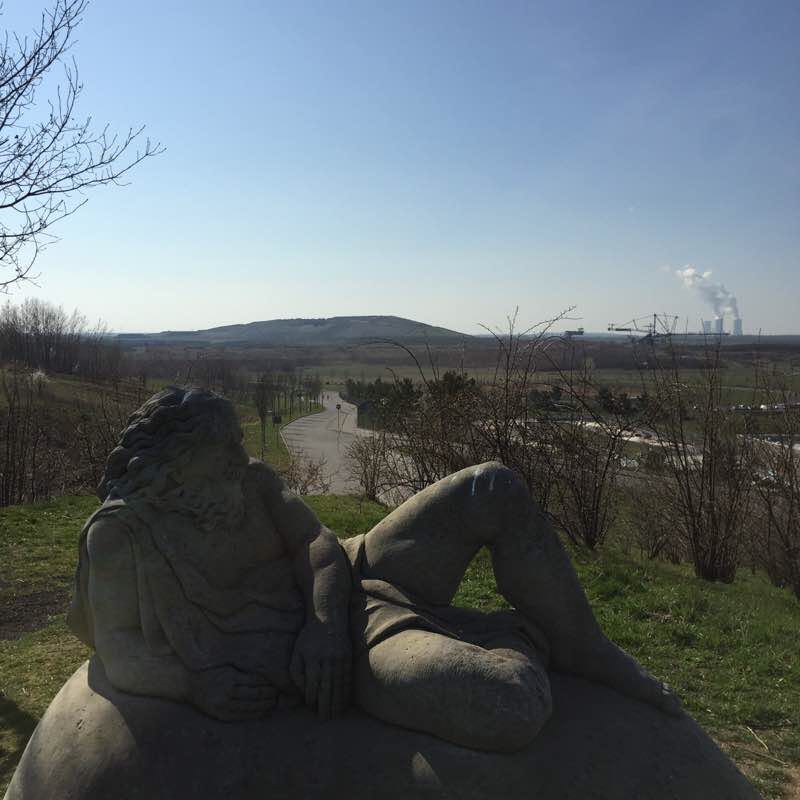 Markleeberger See walking route map in Großpösna