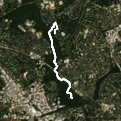 Rock Creek 5 mile route walking route map in Aspen Hill