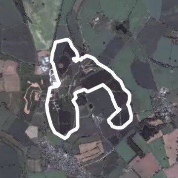 Rosliston Forestry Centre walking route map in Caldwell