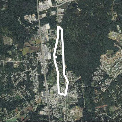 Road and power lines