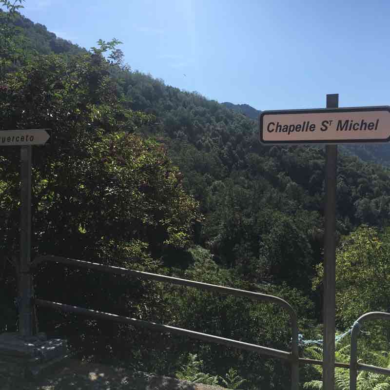 Ortale alesian foot walking route map in Ortale