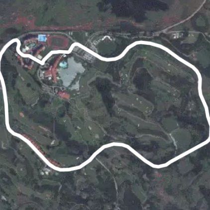 Leo Palace walking route map in Yona