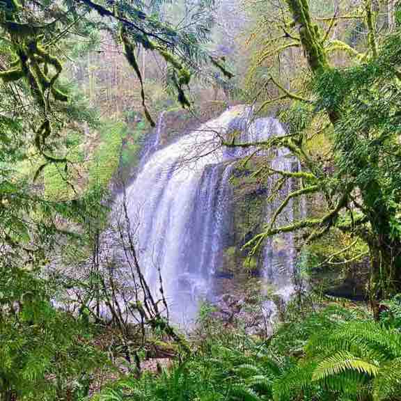 Upper and Lower Mashel Falls.