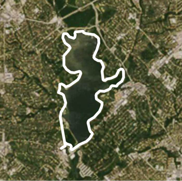 White Rock Dallas walking route map in Glenn Heights