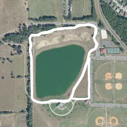 Fields of Fame walking route map in Apopka