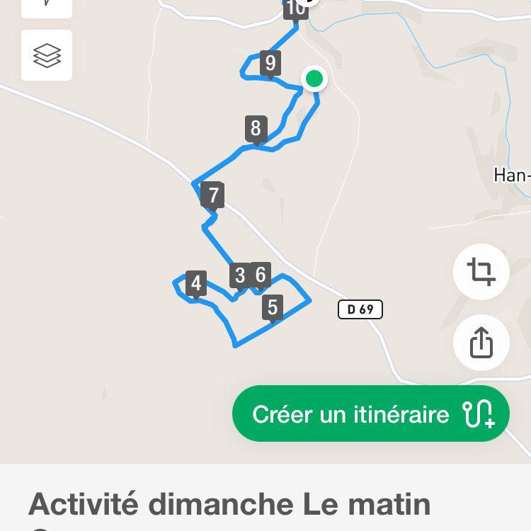 Maquisard walking route map in Quincy-Landzécourt