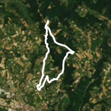 Saint Laurent the towers walking route map in Saint-Céré