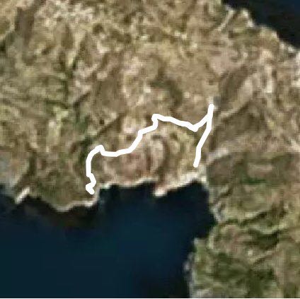 Agali / Saint Nicolas walking route map in Agkali