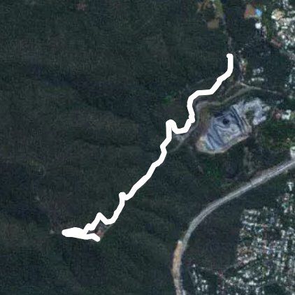 Mahogani trail walking route map in Bardon