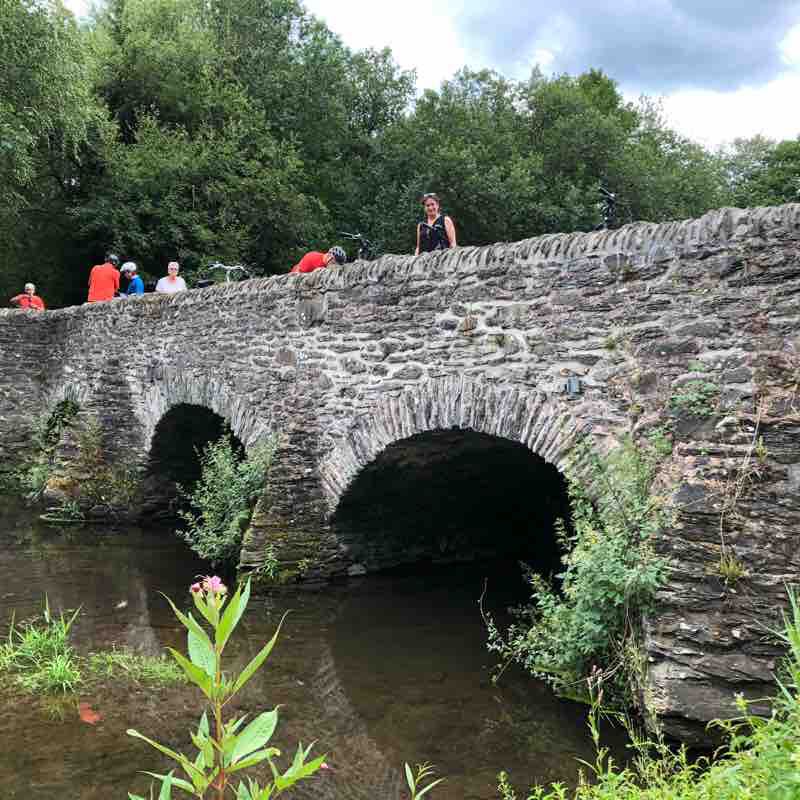 Marie Therese Bridge walking route map in Bertrix